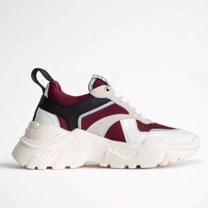 Zadig & Voltaire Red Women's‎ Future Leather and Suede  Sneakers Size 10.5 NEW
